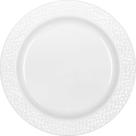 Sensations Pearl Pebble Plastic Dinner Plates, 10", 120PK 347882